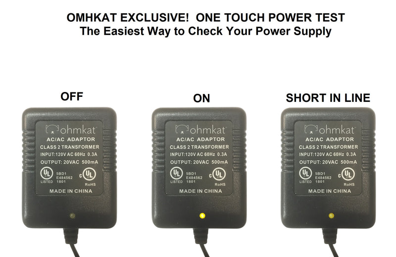 OhmKat Video Doorbell Power Supply - Compatible with Nest (All Generations Including Hello, Gen 2, Battery(when wired))
