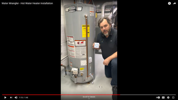 Installing the Water Wrangler on a Hot Water Heater