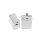 Innovative Fast Charger for the New iPhone 12s - Dual Port (USB C/A) at 20 Watts (Black/White)