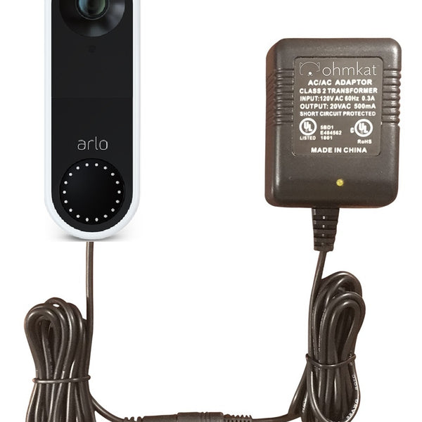 OhmKat Video Doorbell Power Supply - Compatible with Arlo Video Doorbe