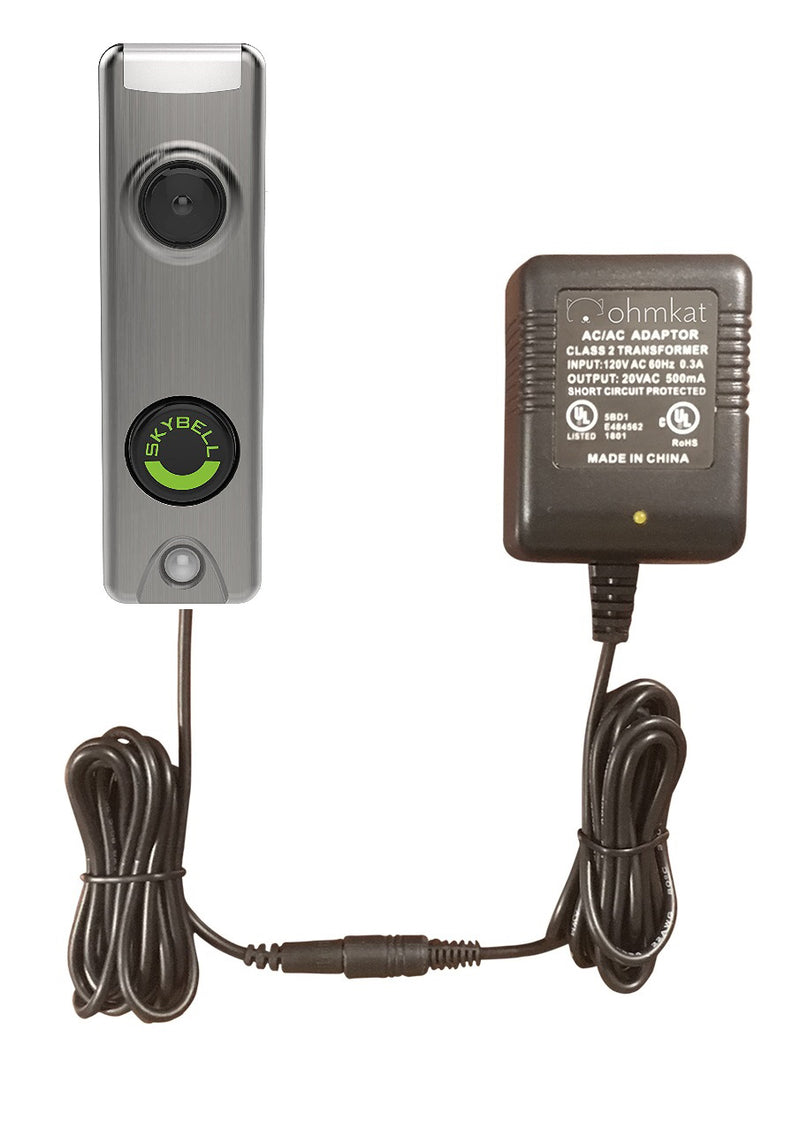 OhmKat Video Doorbell Power Supply - Compatible with Skybell Trim Plus