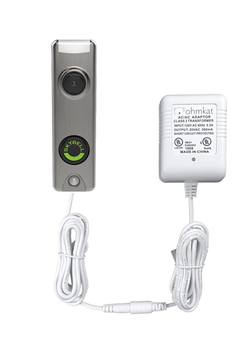 OhmKat Video Doorbell Power Supply - Compatible with Skybell Trim Plus