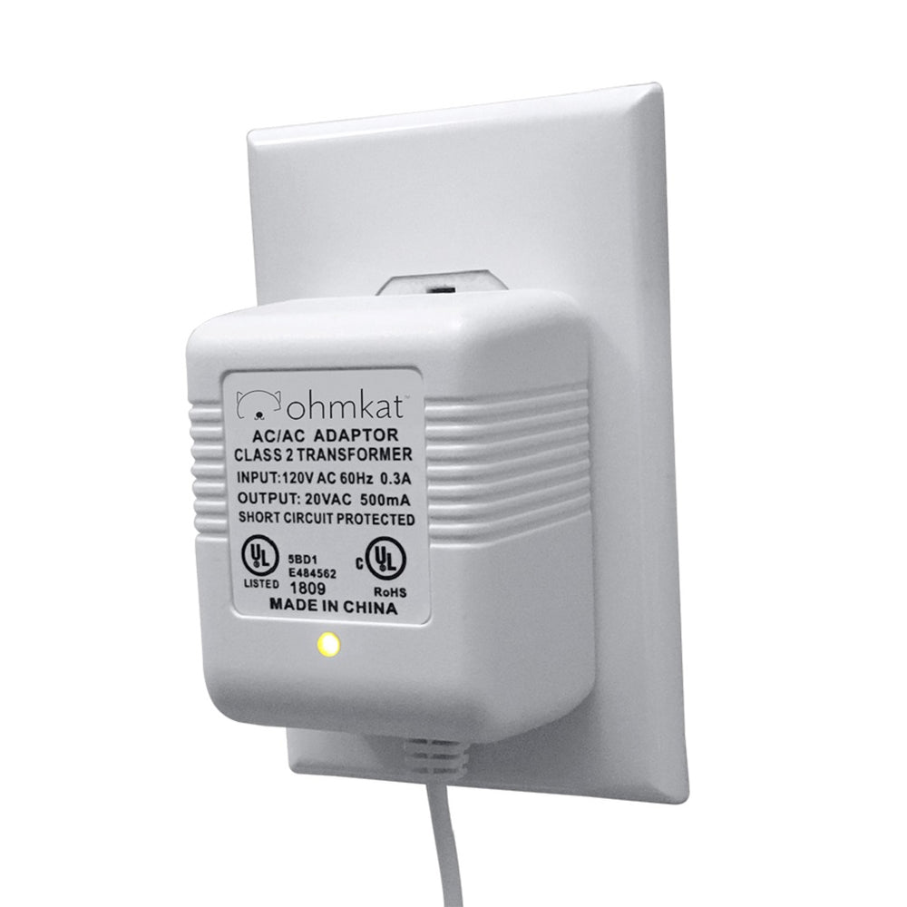 12V 5A Doorbell Transformer – Iron Housing Power Supply For Visual Smart Doorbells, Plug-In AC Adapter